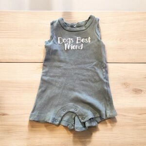 Chick Pea 6-9 Months Sleeveless Baby One Piece - Dogs Best Friend